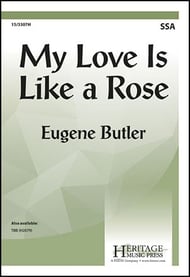My Love is Like a Rose SSA choral sheet music cover Thumbnail